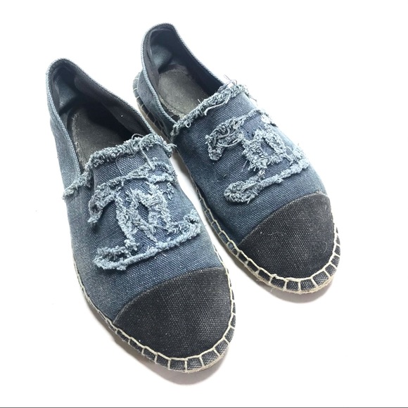 CHANEL Shoes - Chanel denim espadrilles size 40